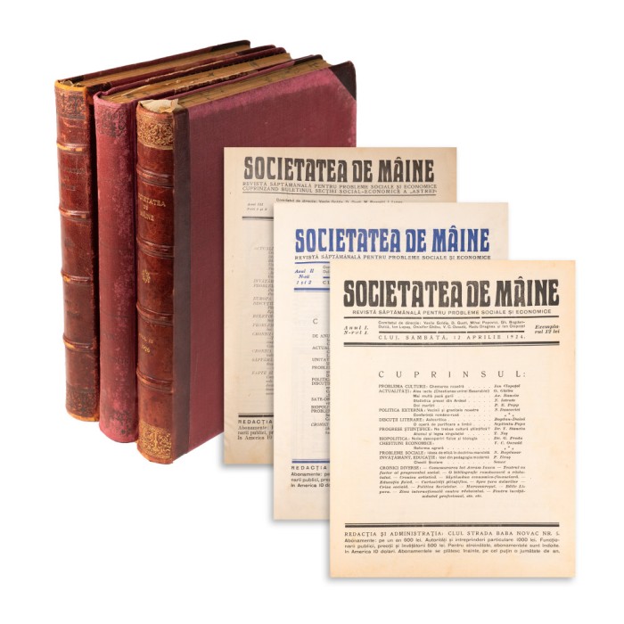 Publicația &bdquo;Societatea de m&acirc;ine&rdquo;, Anul I - III, 1924 -1926