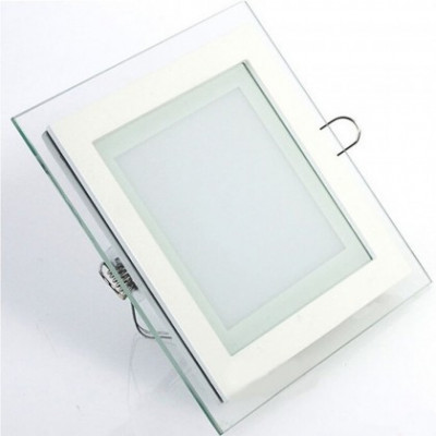 Panou LED Ultra Slim 18W lumina alb rece patrat 20cm foto
