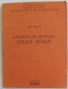 Dicționar Italian-Rom&acirc;n Ion Neață 1984, Dedicație Mihai Ungheanu, Universitatea Padova, 247 pagini