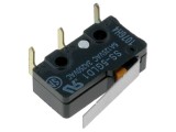 Micro&icirc;ntrerupător SNAP ACTION OMRON - 5A/125VAC, cu manetă, SPDT