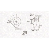 Alternator BMW 5 (E60) 12.01-03.10, 5 Touring (E61) 03.04-12.10, 7 (E65 E66 E67) 07.01-12.09, X3 (E83) 01.03-12.11, 520 D, 525 d, 530 d, 730 d, 3.0 D
