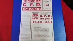 program CFR Timisoara - Infratirea Oradea
