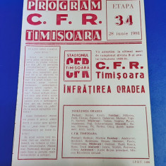 program CFR Timisoara - Infratirea Oradea