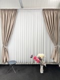 Draperie Blackout Bej Textura In, Dormitor, Intimitate, Reducere Lumina 90%, Sina/Galerie, Gata Montata