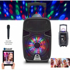 Idance Boxa portabila acumulator Li-Ion 8&amp;quot; microfon wireless Disco Ball Bluetooth / USB foto