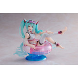 Hatsune Miku Wonderland PVC Statue Aqua Float Girls Figure Hatsune Miku Reissue 18 cm