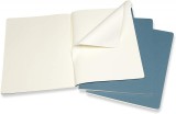 Set 3 caiete - Moleskine Cahier - X-Large, Plain - Brisk Blue | Moleskine