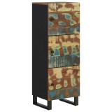 Cumpara ieftin Dulap inalt cu 3 usi, 40x33x110 cm, lemn masiv recuperat &amp; fier