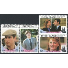 Union Island 1986 Mi 171/174 MNH - Nunta printului Andrew