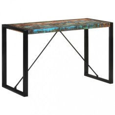 vidaXL Masă de bucătărie, 120x55x76 cm, lemn masiv reciclat