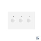 Cumpara ieftin Intrerupator triplu wireless cu touch Livolo, standard italian, alb