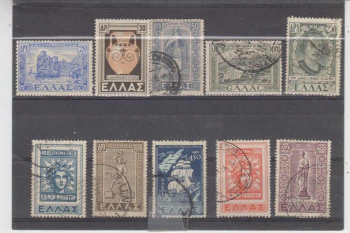 A12 S3 11 - Timbre foarte vechi - Grecia - vestigii istorice