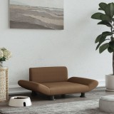VidaXL Pat de c&acirc;ini, maro, 70x45x28 cm, material textil