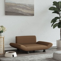 vidaXL Pat de c&acirc;ini, maro, 70x45x28 cm, material textil