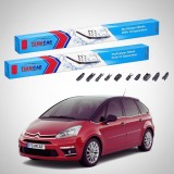 Cumpara ieftin Ștergătoare Citro&euml;n C4 Picasso Gen 1 (UD) MPV 2008-2011 | Set Față Flat Premium &ndash; TeamCar&reg;