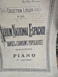 Album National Espagnol: Danses et Chansons Populaires Piano - Partituri P. Lacome, Collection Litolff, Ex Libris