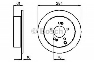 Disc frana HYUNDAI TUCSON (JM) (2004 - 2010) BOSCH 0 986 479 C61 foto