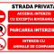 Indicator pentru strada privata parcare interzisa