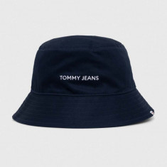 Tommy Jeans pălărie din bumbac culoarea bleumarin, bumbac AM0AM12144