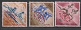 Guinea 1964 - Jocurile Olimpice - Tokyo Supratipar in rosu 3v MNH