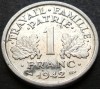 Moneda istorica 1 FRANC - FRANTA, anul 1942 * cod 3143, Europa