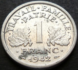Cumpara ieftin Moneda istorica 1 FRANC - FRANTA, anul 1942 * cod 3143, Europa