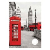 Caiet A5 Matematică, Copertă cu Model Londra, CMCLASS