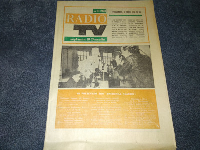 REVISTA RADIO TV 18-24 MARTIE 1973 foto