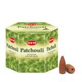 Conuri parfumate HEM Patchouli, backflow , fum greu