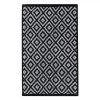 Prosop Bucătărie Waffle, Model Romburi, Negru/Gri, 60x35cm, Absorbție Mare, Oem