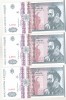 Bancnota Romania 500 Lei 1992 UNC, 3 Serii Consecutive - Colectie Numismatica