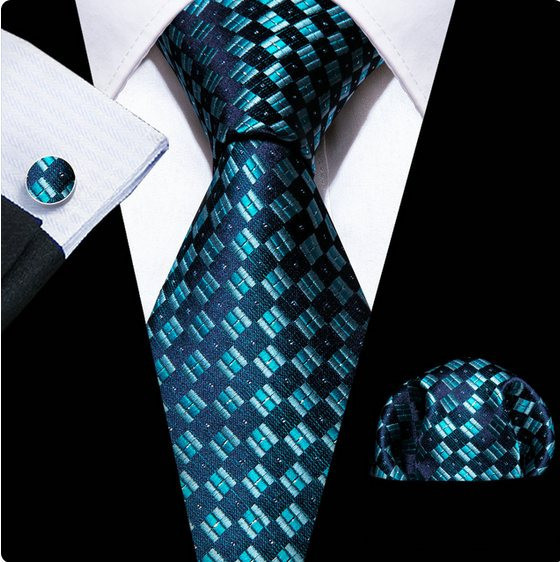 Set cravata + batista + butoni - matase - model 663