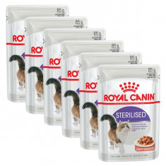 Royal Canin STERILISED 6 x 85 g - in punga de aluminiu foto