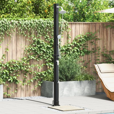 vidaXL Duș solar exterior cu cap de duș portabil, 217 cm, 20 L foto
