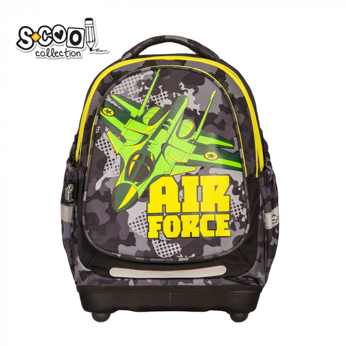 Ghiozdan anatomic AIR FORCE, 38x39x19.5 cm &ndash; S-COOL