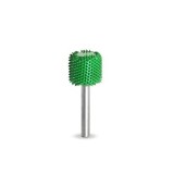 Biax sculptura lemn SABURR - Cap cilindric 13 mm fața semi activă rotunjită, Granulatie Saburr ASPRA - VERDE