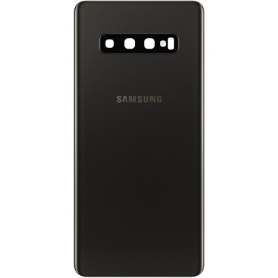 Capac Original Samsung Galaxy S10 Plus G975 negru cu Geam Camera (SH) foto