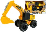 Excavator cu sunete si lumini 24 x 16 x 14 cm, galben / negru, Lean 5645