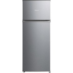 Frigider cu doua usi Tesla RD2100MSE, 207 l, Iluminare LED, Clasa E, Usi reversibile, H 143 cm, Argintiu