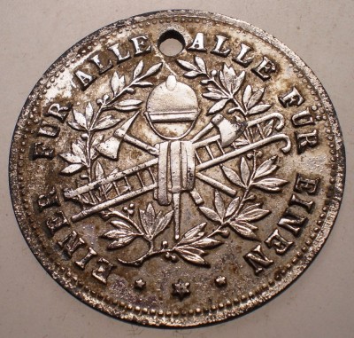 7.513 GERMANIA WILHELM II MEDALIE POMPIERI foto