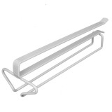 Suport suspendat pentru 4 pahare cu picior, metalic, alb, 25x3x5 cm, M Deco
