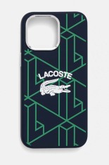 Lacoste Husă pentru telefon iPhone 15 Pro Max 6.7 culoarea albastru marin, LCHMP15XSBIV