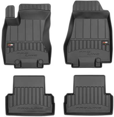 Set Covorase Auto Cauciuc Negro Nissan X-Trail T31 2007-2013 Pro Line Tip Tavita 3D 3D408531 foto