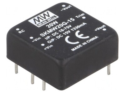 Convertor DC/DC 20W 18-75V la 15V 1330mA foto
