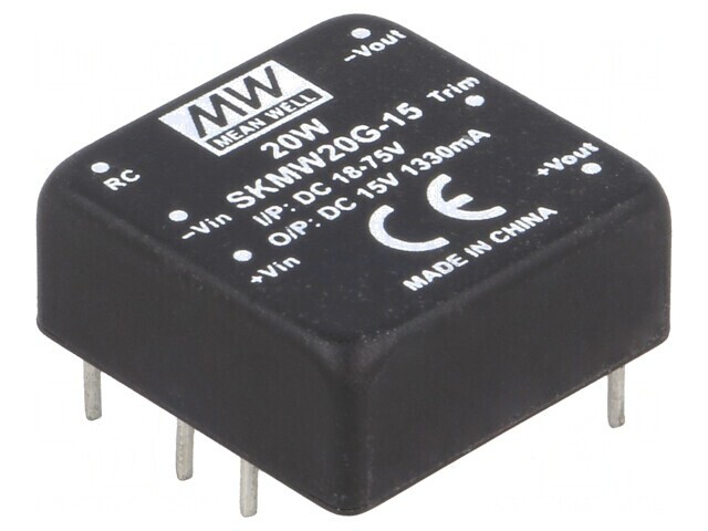 Convertor DC/DC 20W 18-75V la 15V 1330mA