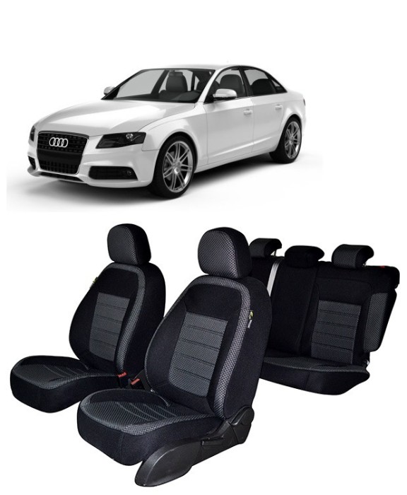 Huse scaune auto dedicate A 4 (B8) 2009-2016 (BANCHETA FRACTIONATA)