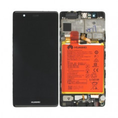 Display LCD Huawei P9 Lite cu Rama si Acumulator Negru Original