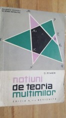 Notiuni de teoria multimilor- D. Rimer