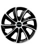 Set 4 Capace Roti Autohelix MSA&reg; potrivite jantelor de 16 inch, pentru Smart, model Stig Extra Black &amp; White