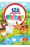 Cumpara ieftin Carte de colorat "128 desene de colorat 2" pentru copii, ilustrate, format fizic
